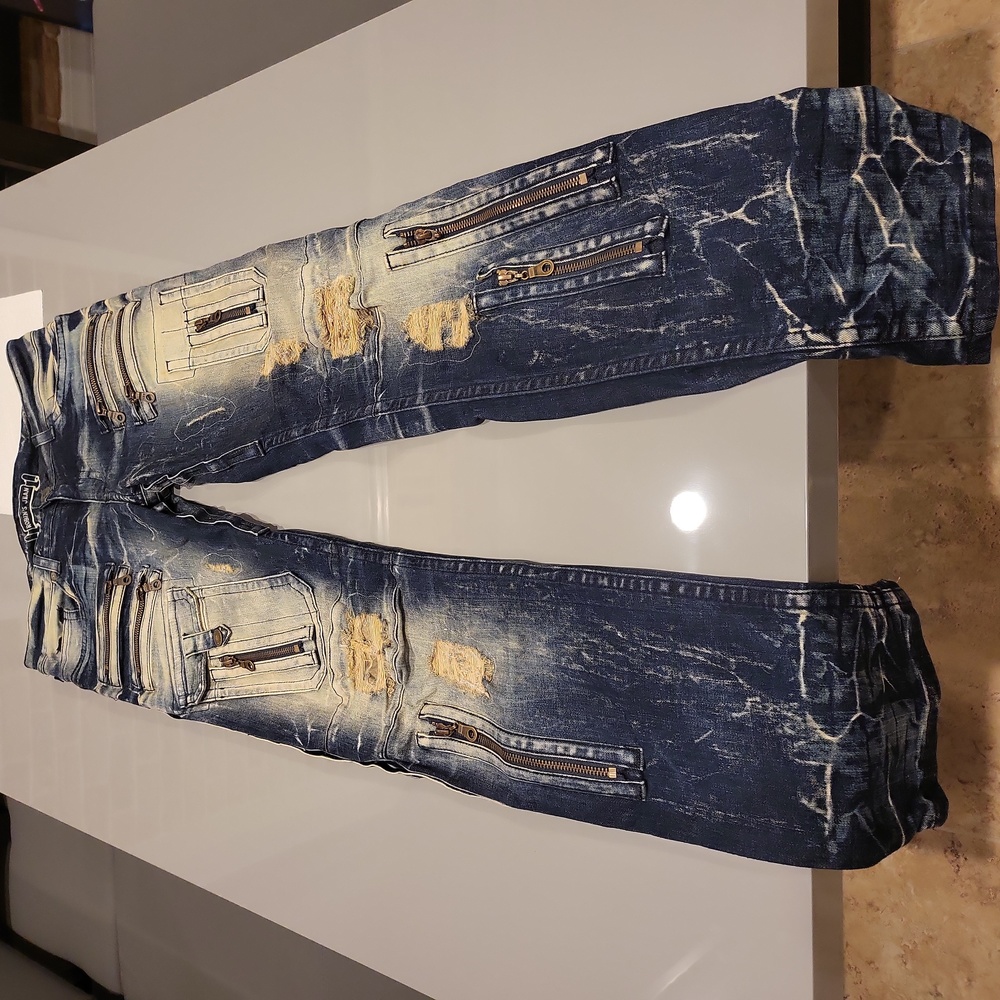 Robin's Jean Distressed Blue Slim Jeans